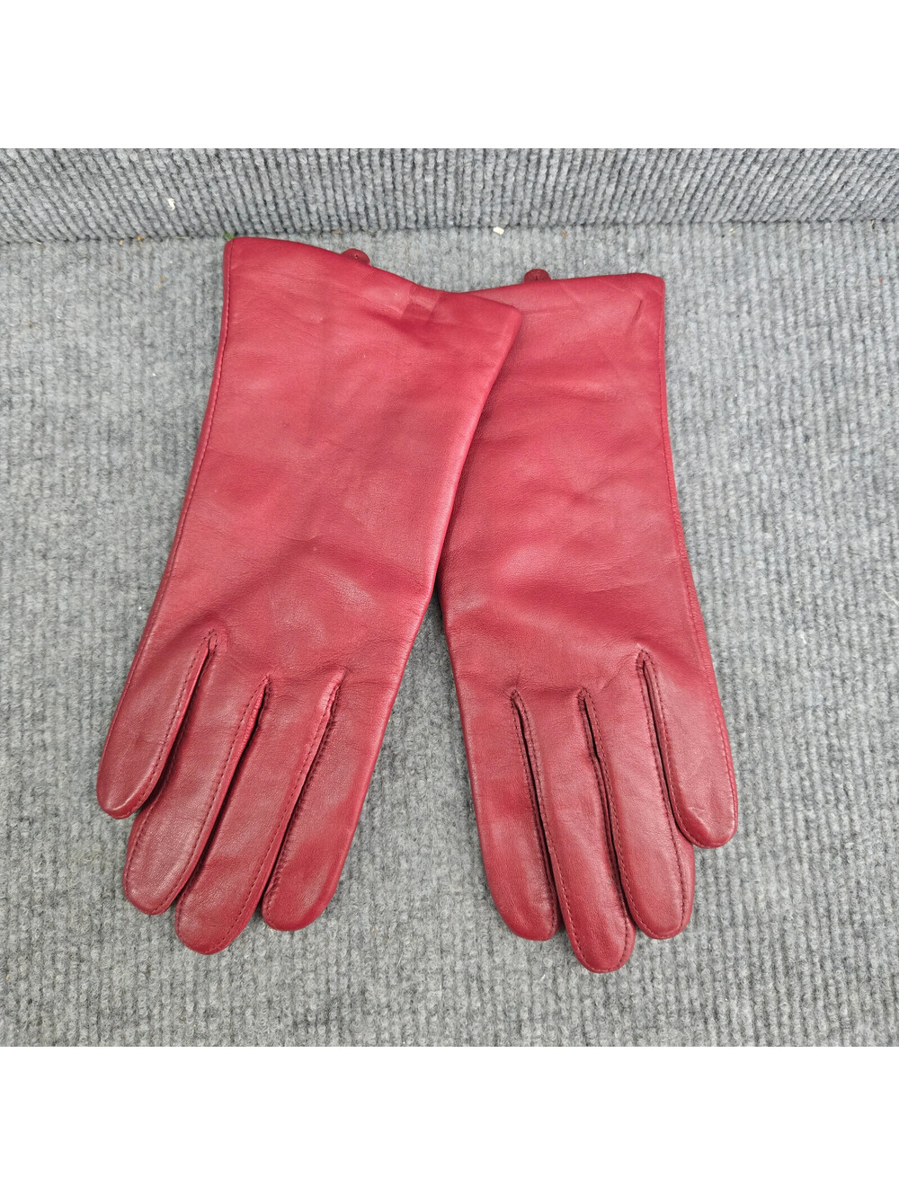 Thinsulate Genuine Leather Red Winter Gloves Large